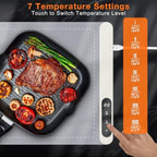 Extra Long Warming Mat for Food, Rapid and Full Surface Heating Gray, alternate view 4