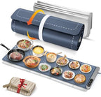 Extra Long Warming Mat for Food with Heat Resistant Pad, Prevent Countertop Cracks, Keep Meal Warm, Rapid and