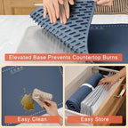 Extra Long Warming Mat for Food with Heat Resistant Pad, Prevent Countertop Cracks, Keep Meal Warm, Rapid and, alternate view