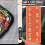 Extra Long Warming Mat for Food with Heat Resistant Pad, Prevent Countertop Cracks, Rapid and Full Surface, alternate view 5