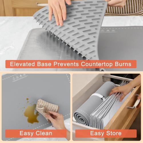 Extra Long Warming Mat for Food with Heat Resistant Pad, Prevent Countertop Cracks, Rapid and Full Surface, alternate view 7