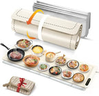 Extra Long Warming Mat for Food with Heat Resistant Pad, Prevent Countertop Cracks, Rapid and Full Surface