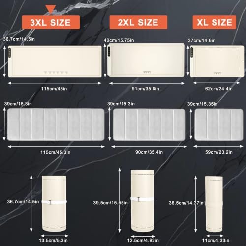 Extra Long Warming Mat for Food with Heat Resistant Pad, Prevent Countertop Cracks, Rapid and Full Surface, alternate view 2