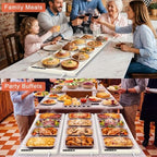 Extra Long Warming Mat for Food with Heat Resistant Pad, Prevent Countertop Cracks, Rapid and Full Surface, alternate view 6