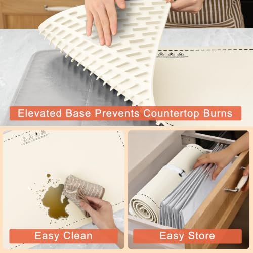Extra Long Warming Mat for Food with Heat Resistant Pad, Prevent Countertop Cracks, Rapid and Full Surface, alternate view 7