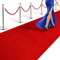Extra Thick Red Carpet Runner for Party Felt Non-Slip Rubber Backed Aisle Runway Rug for Step, Proposal &