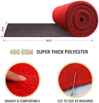 Extra Thick Red Carpet Runner for Party Felt Non-Slip Rubber Backed Aisle Runway Rug for Step, Proposal &, alternate view 3