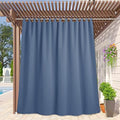 Extra Wide Outdoor Curtains for Patio Waterproof Tab Top Heavy Duty Thermal Insulated in Summer Full Coverage
