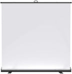 Extra Wide WASJOYE 81.5x83in Large Retractable White Backdrop Screen
