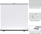 Extra Wide WASJOYE 81.5x83in Large Retractable White Backdrop Screen, alternate view 4