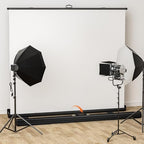 Extra Wide WASJOYE 81.5x83in Large Retractable White Backdrop Screen, alternate view 5