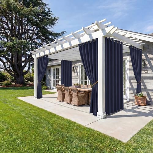 Fade Resistant Outdoor Curtains for Patio Waterproof 2 Panels, UV Protection Grade 4 Lightfastness Fade-Proof &, alternate