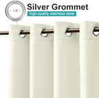Fade Resistant Outdoor Curtains for Patio Waterproof, Lightfastness Grade 4 Longlasting Outside Drapes for, alternate view 5