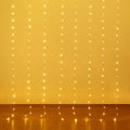 Fairy Curtain Lights USB Plug-in,8ft x 6ft 144 LED Twinkle Lights