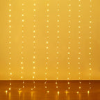 Fairy Curtain Lights USB Plug-in,8ft x 6ft 144 LED Twinkle Lights
