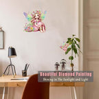 Fairy Diamond Painting Double-Sided Hanging Ornament Set, DIY Irregular Shaped Rhinestone Window Decoration Set, alternate