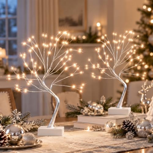 Fairy Light Tree, 108 Led Light up Trees Decor Indoor, 8 Modes Fairy Light Spirit Tree for Christmas, alternate view 2