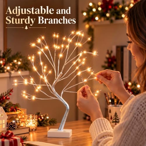 Fairy Light Tree, 108 Led Light up Trees Decor Indoor, 8 Modes Fairy Light Spirit Tree for Christmas, alternate view 6