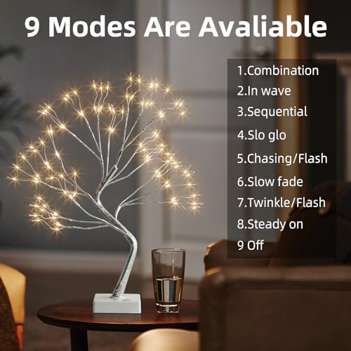 Fairy Light Tree, 108 LED Lighted Trees for Decoration Inside, Christmas Tree with 9 Modes & Timer, Fairy Light, alternate