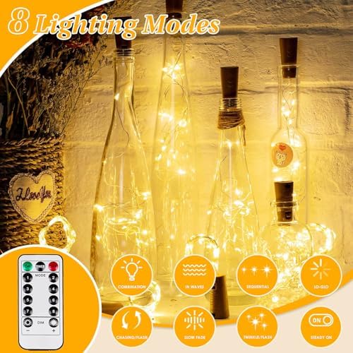 Fairy Lights Battery Operated with Remote 20FT 60LED Twinkle String Lights, alternate view 2