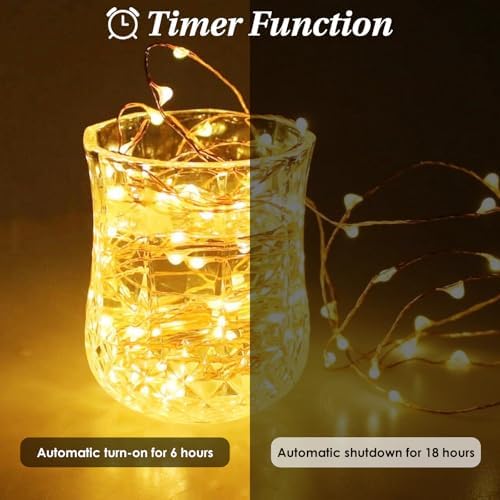 Fairy Lights Battery Operated with Remote 20FT 60LED Twinkle String Lights, alternate view 3