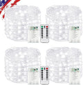 Fairy Lights Battery Operated with Remote,4Pack 80FT 240LED Cold White in Cool White