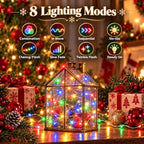Fairy Lights Battery Operated with Remote, 4Pack 80FT 240LED Multicolor in Multicolor, alternate view 2