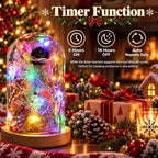 Fairy Lights Battery Operated with Remote, 4Pack 80FT 240LED Multicolor in Multicolor, alternate view 3