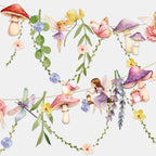 Fairy Party Banner, Fairy First Birthday Party Decorations, Flower Banner