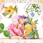 Fairy Party Banner, Fairy First Birthday Party Decorations, Flower Banner, alternate view 3