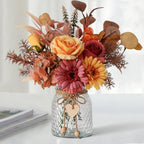 Fake Fall Flowers in Vase, Fall Flower Arrangements, Floral Arrangement, Table Decor, Centerpieces for Tables