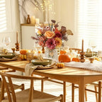 Fake Fall Flowers in Vase, Fall Flower Arrangements, Floral Arrangement, Table Decor, Centerpieces for Tables, alternate view