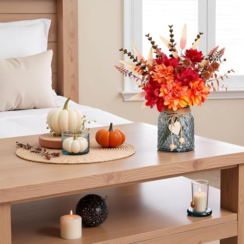 Fake Fall Flowers in Vase, Fall Flowers for Fall Decor, alternate view 2