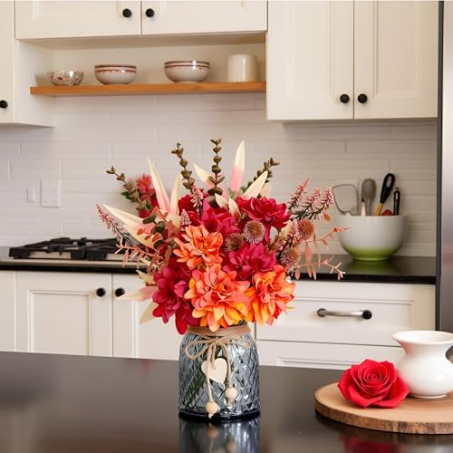 Fake Fall Flowers in Vase, Fall Flowers for Fall Decor, alternate view 6