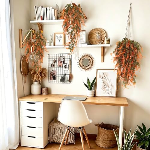 Fake Fall Monkey Plants 3Pcs Artificial Hanging Eucalyptus Vine, alternate view 5