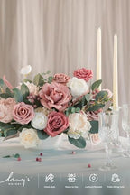 Fake Flowers Box, Cinnamon Rose & Ivory Grand Combo in Pk-cinnamon Rose & Ivory, alternate view 2