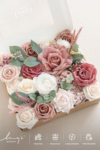 Fake Flowers Box, Cinnamon Rose & Ivory Grand Combo in Pk-cinnamon Rose & Ivory, alternate view 6