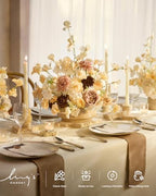 Fake Flowers Box, Earth Brown & Butter Yellow Deluxe Combo in Brn-earth Brown & Butter Yellow, alternate view 2