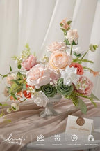 Fake Flowers Box, Faux Artificial Greenery Stems Foam Roses Gardenia Silk Peony Ranunculus Fabic Flower for, alternate view 3