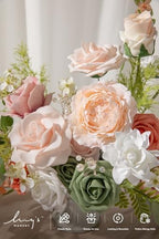 Fake Flowers Box, Faux Artificial Greenery Stems Foam Roses Gardenia Silk Peony Ranunculus Fabic Flower for, alternate view 4