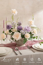 Fake Flowers Box, Lavender & Cream Deluxe Combo in Prpl-lavender & Cream, alternate view 2