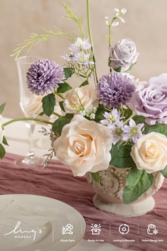 Fake Flowers Box, Lavender & Cream Deluxe Combo in Prpl-lavender & Cream, alternate view 3