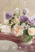 Fake Flowers Box, Lavender & Cream Deluxe Combo in Prpl-lavender & Cream, alternate view 3