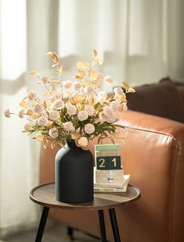 Fake Flowers Centerpieces for Tables, Beige Mums for Dining Room, alternate view 2