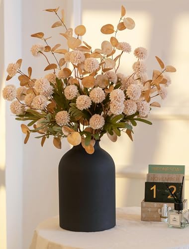 Fake Flowers Centerpieces for Tables, Beige Mums for Dining Room, alternate view 5
