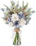 Fake Flowers in Vase Artificial Flowers Coffee Table Decor, Faux Flowers in Vase, Flower Arrangements Artificial