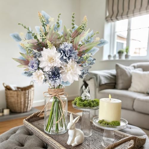 Fake Flowers in Vase Artificial Flowers Coffee Table Decor, Faux Flowers in Vase, Flower Arrangements Artificial, alternate