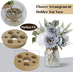 Fake Flowers in Vase with a Flower Arrangement, Silk Artificial Flowers in Vase, Dining Table Centerpiece Decor, alternate