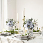 Fake Flowers in Vase with a Flower Arrangement, Silk Artificial Flowers in Vase, Dining Table Centerpiece Decor, alternate