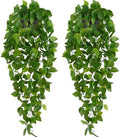 Fake Hanging Plants, 2Pcs Artificial Potted Plant Pothos